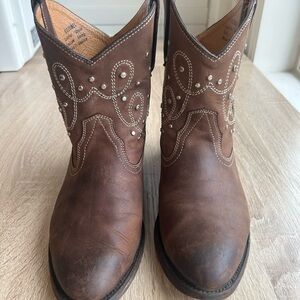 Miz Mooz Tan Leather Short Boot